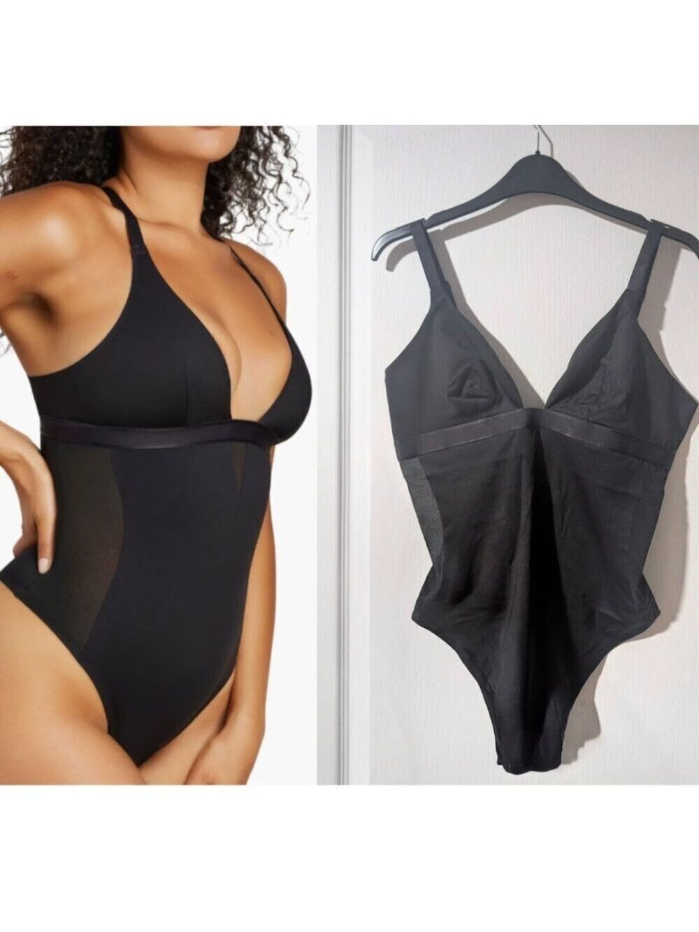 Siella | Sexy Smooth Shaping Bodysuit In Black